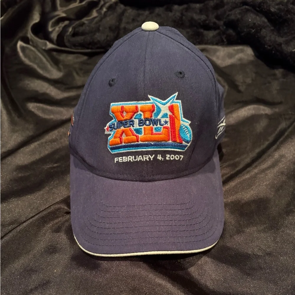 Super Bowl XLI Navy Cap Chicago Bears Reebok - Picture 1 of 5